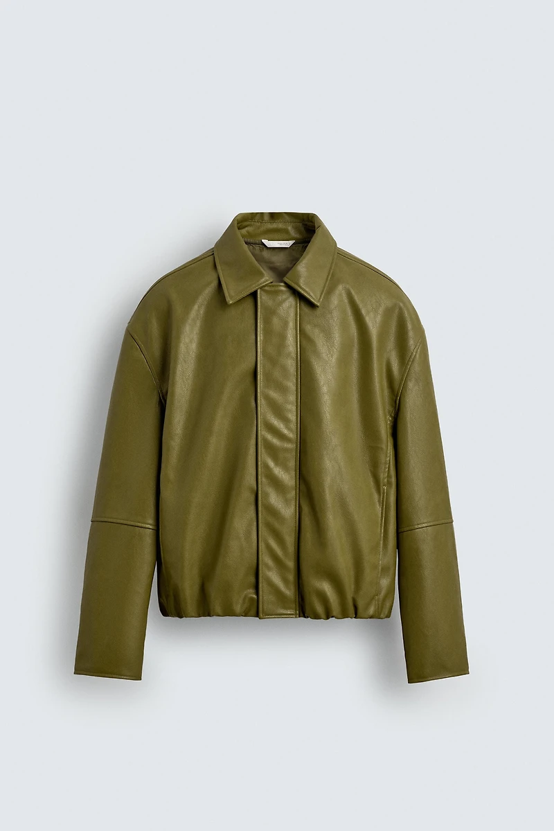 FAUX LEATHER JACKET