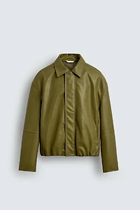 FAUX LEATHER JACKET