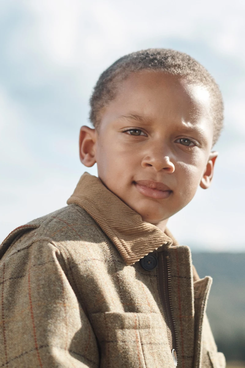 PLAID WOOL BLEND FLEECE COAT LIMITED EDITION