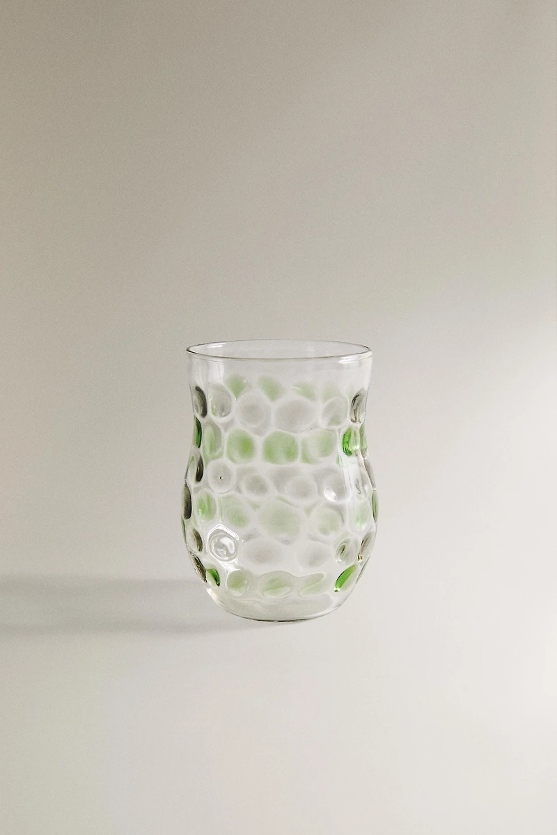GOBELET VERRE RELIEF