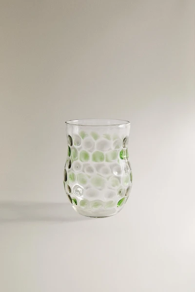 GOBELET VERRE RELIEF