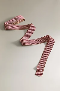 CHECK CHRISTMAS GIFT RIBBON