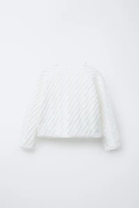 TEXTURED KNIT CARDIGAN