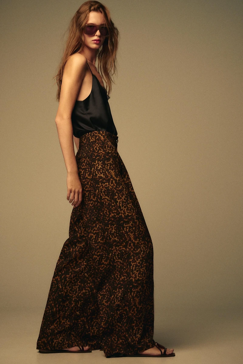 ANIMAL PRINT PALAZZO PANTS