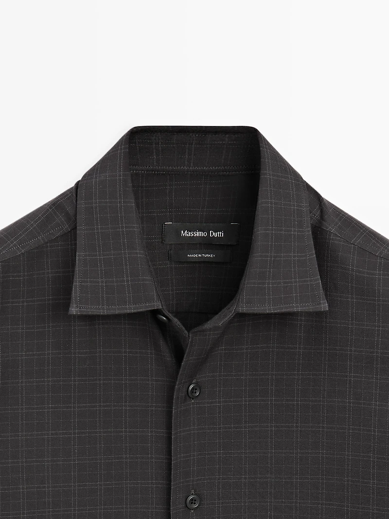 Chemise à carreaux regular fit