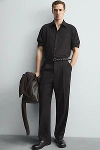 LIMITED EDITION PLEATED WOOL PANTS