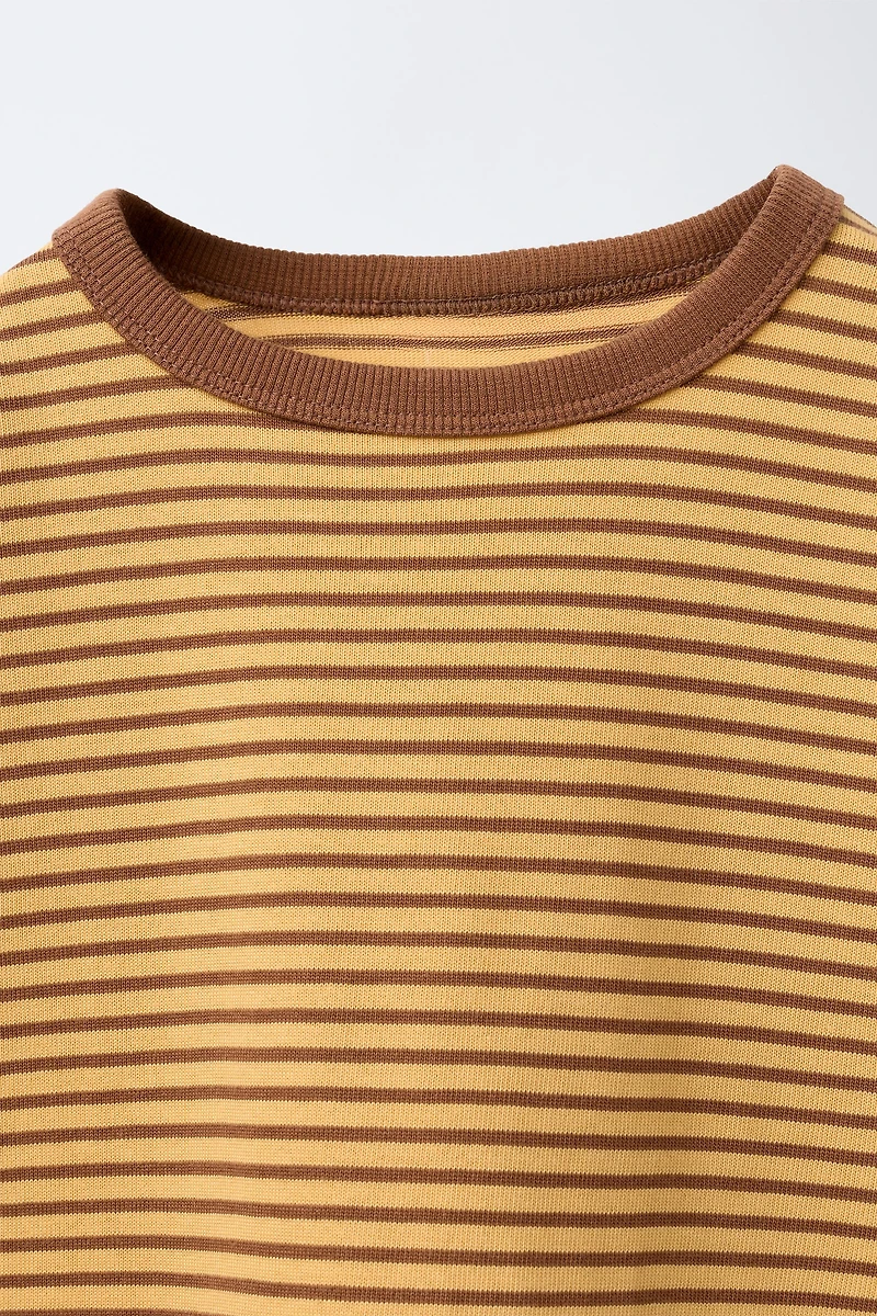 HEAVY WEIGHT STRIPED T-SHIRT