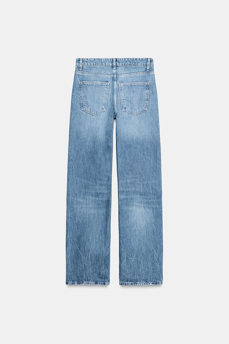 TRF HIGH-WAIST WIDE LEG JEANS