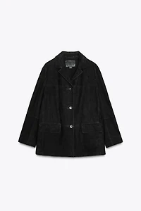 LIMITED EDITION ZW COLLECTION 100% SUEDE OVERSIZE BLAZER