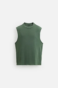 IRREGULAR KNIT TANK TOP