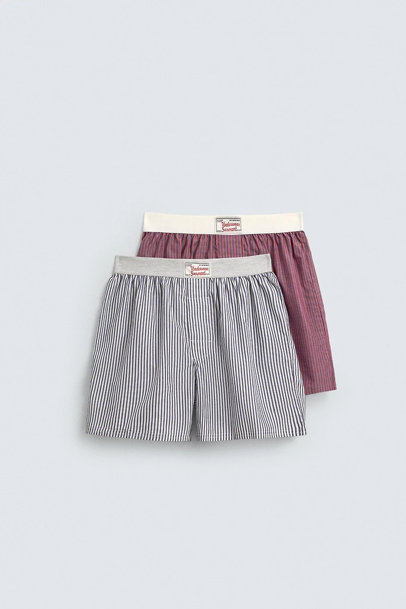 PACK OF 2 COMBINED POPLIN BOXERS