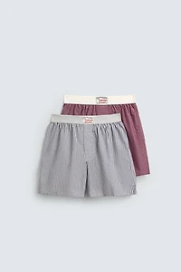 PACK OF 2 COMBINED POPLIN BOXERS