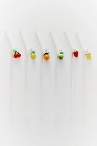 BOROSILICATE FRUIT STRAW PACK (PACK OF 6)