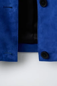 100% LEATHER SUEDE JACKET
