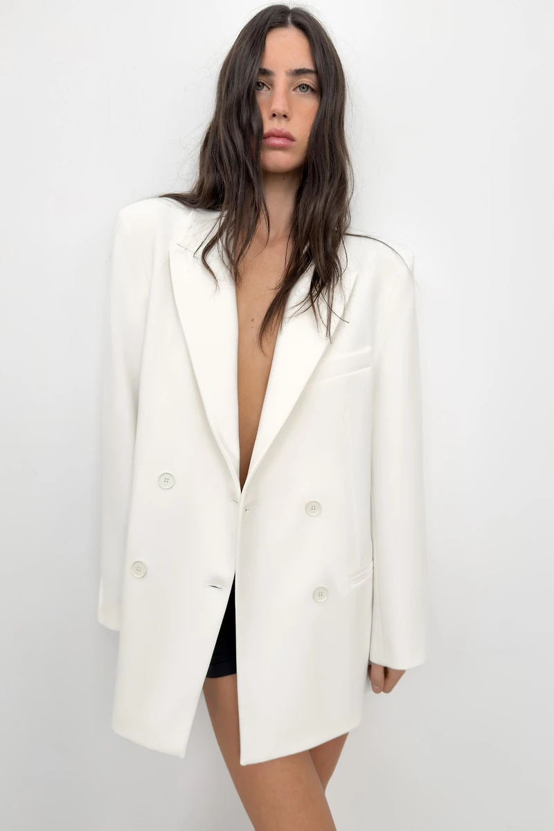 OVERSIZED DOUBLE BREASTED BLAZER