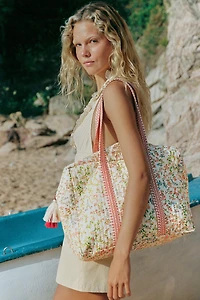 FLORAL PRINT QUILTED BAG