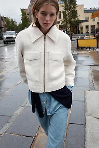 BOUCLÉ PATCH POCKET JACKET