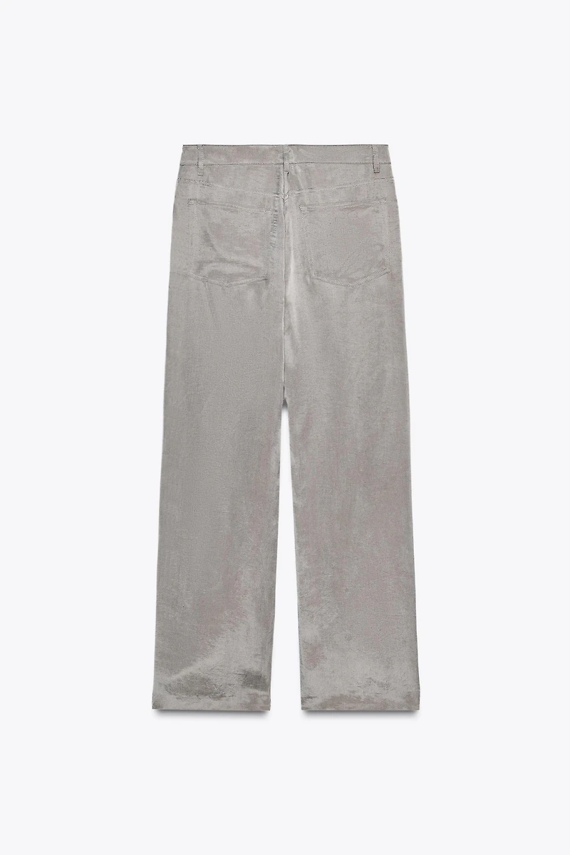 ZW COLLECTION FLOWY SATIN PANTS