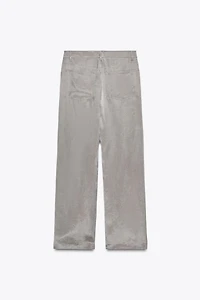 ZW COLLECTION FLOWY SATIN PANTS
