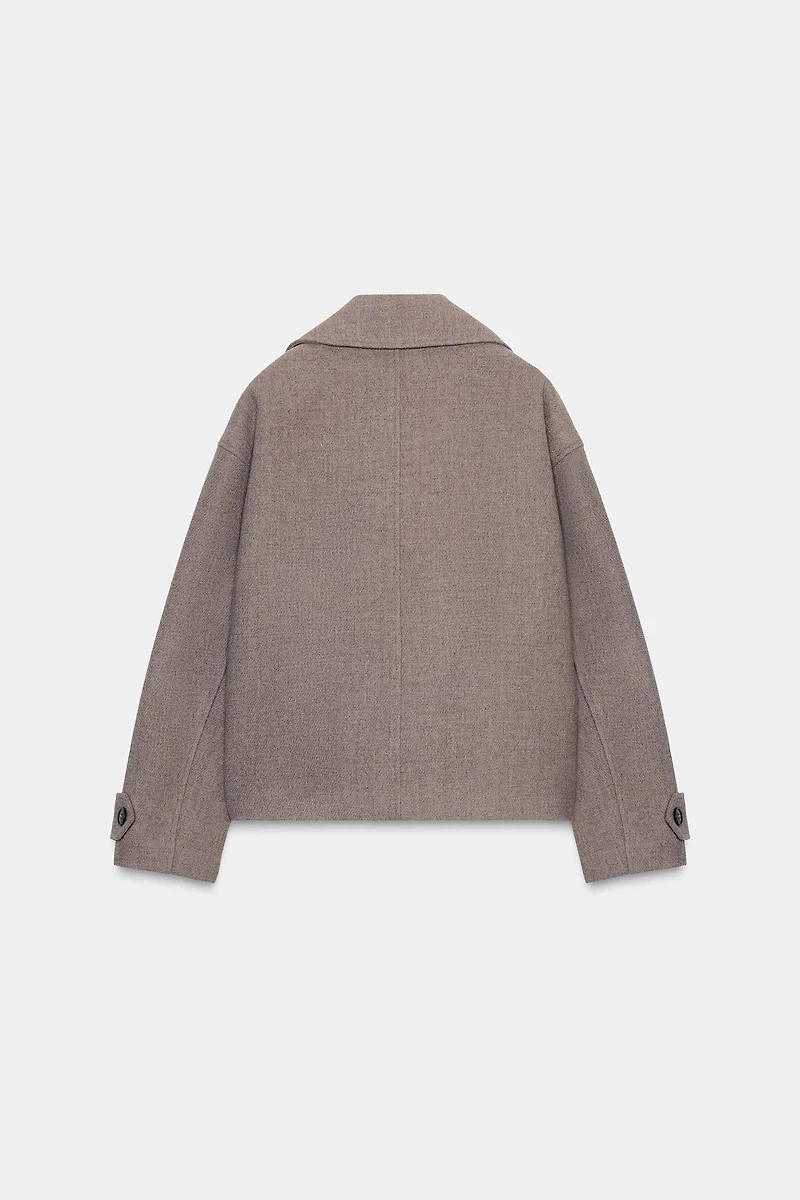 DOUBLE-BREASTED SHORT COAT