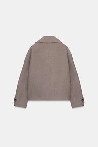 DOUBLE-BREASTED SHORT COAT