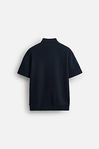 JACQUARD TEXTURED POLO SHIRT