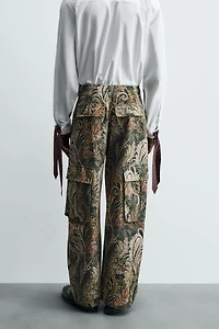 BARREL FIT PAISLEY CARGO PANTS LIMITED EDITION