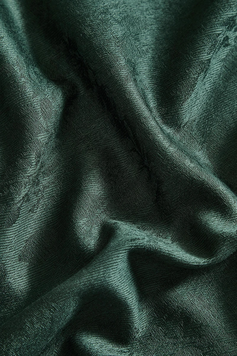 CHRISTMAS COTTON JACQUARD TABLECLOTH WITH BRANCHES