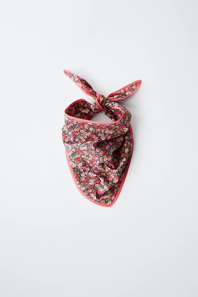 FLORAL PRINT MADE WITH LIBERTY FABRIC BANDANA