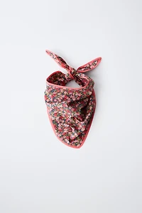 FLORAL PRINT MADE WITH LIBERTY FABRIC BANDANA