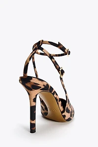 LEOPARD SLING BACK HEELS