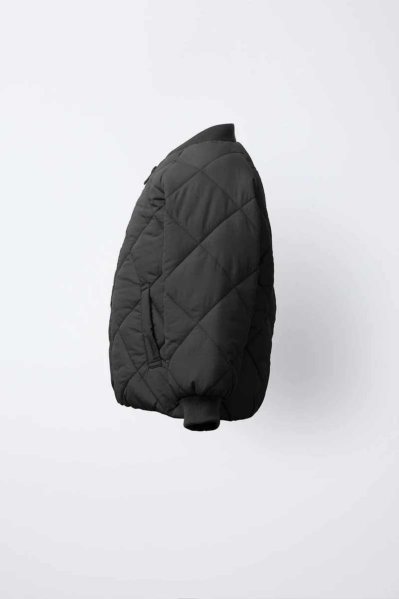 WATER REPELLENT PADDED BOMBER JACKET
