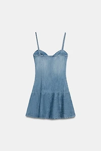 TRF DENIM MINI DRESS