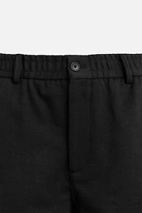 TEXTURED REGULAR FIT PANTS