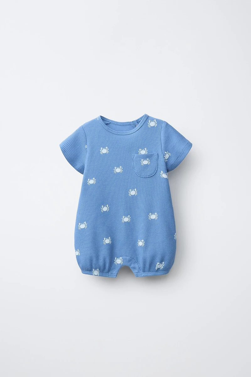 CRAB TEXTURED ROMPER