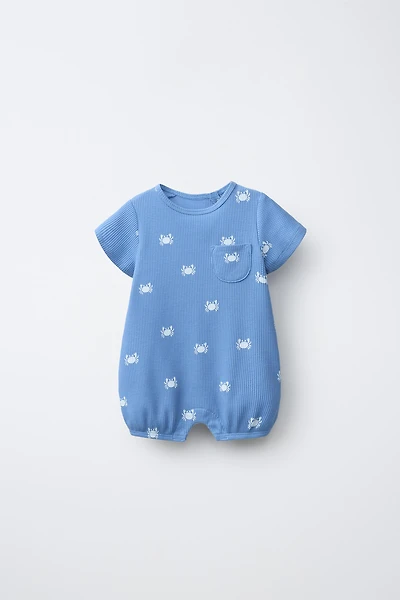 CRAB TEXTURED ROMPER