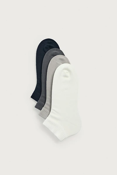 FOUR-PACK BASIC ANKLE SOCKS