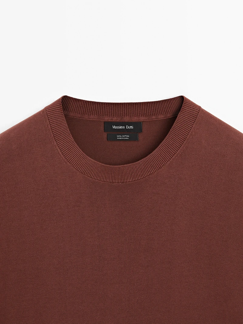 T-shirt en maille à manches courtes