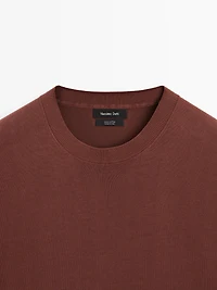 T-shirt en maille à manches courtes