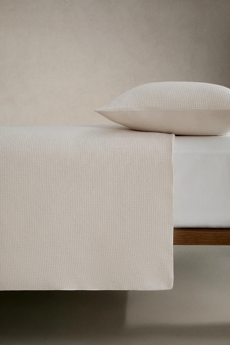 MINI WAFFLE COTTON DUVET COVER