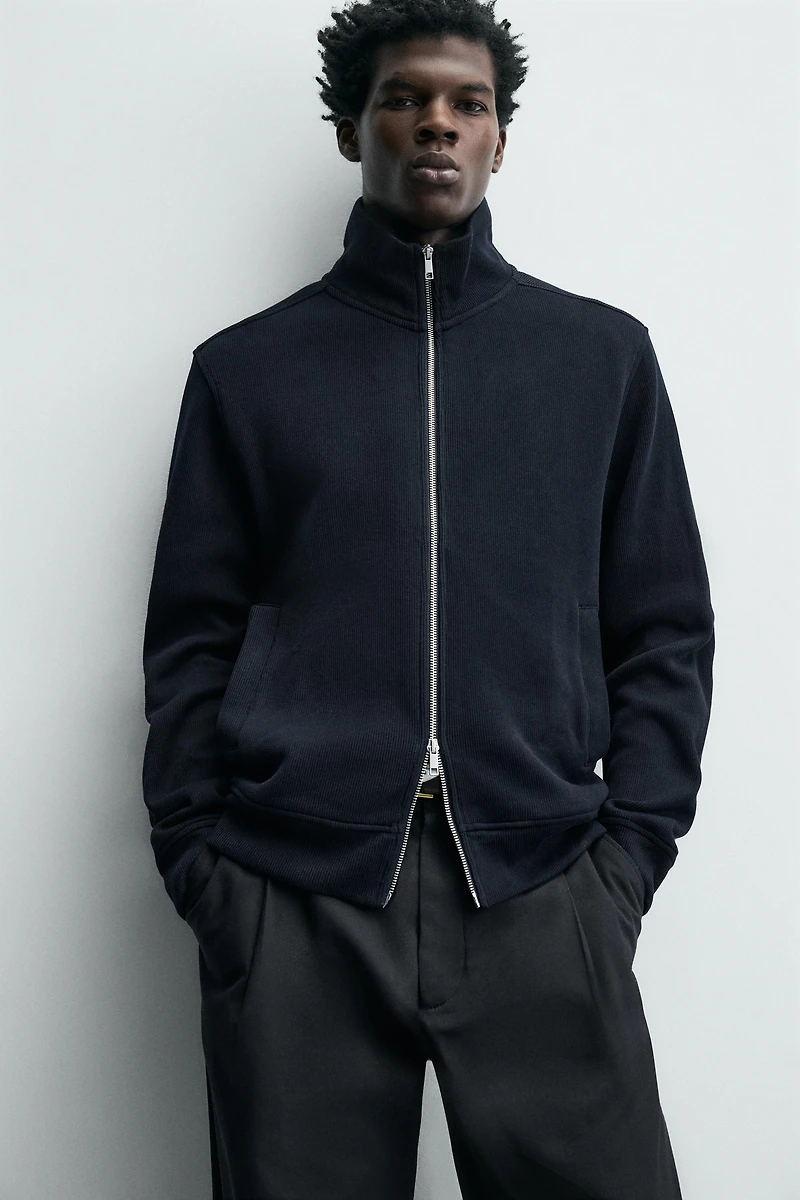 INTERLOCK RIBBED JACKET