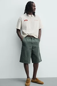 CONTRASTING PRINT T-SHIRT