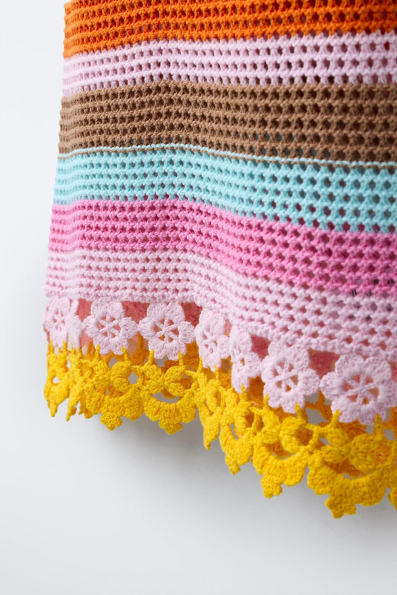ROBE EN MAILLE CROCHET