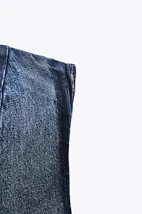 TRF DENIM BANDEAU TOP