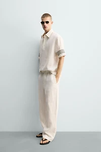 100% LINEN POLO SHIRT