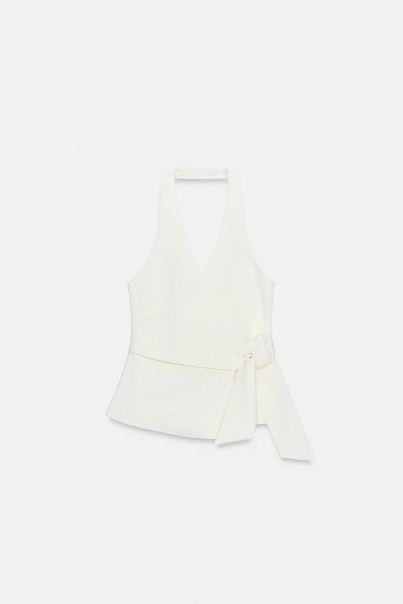 KNOTTED HALTER VEST
