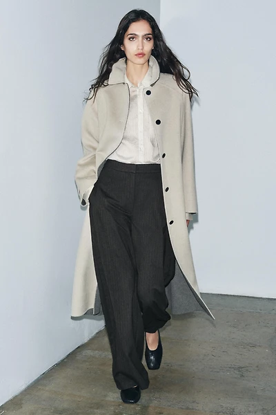 ZW COLLECTION LIMITED EDITION LONG WOOL BLEND COAT