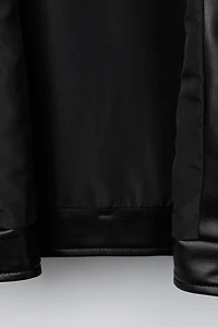 FAUX LEATHER BIKER JACKET