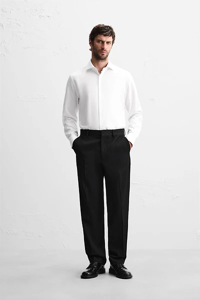 SLIM FIT TEXTURED SHIRT