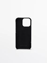 Coque iPhone Pro Max en cuir nappa